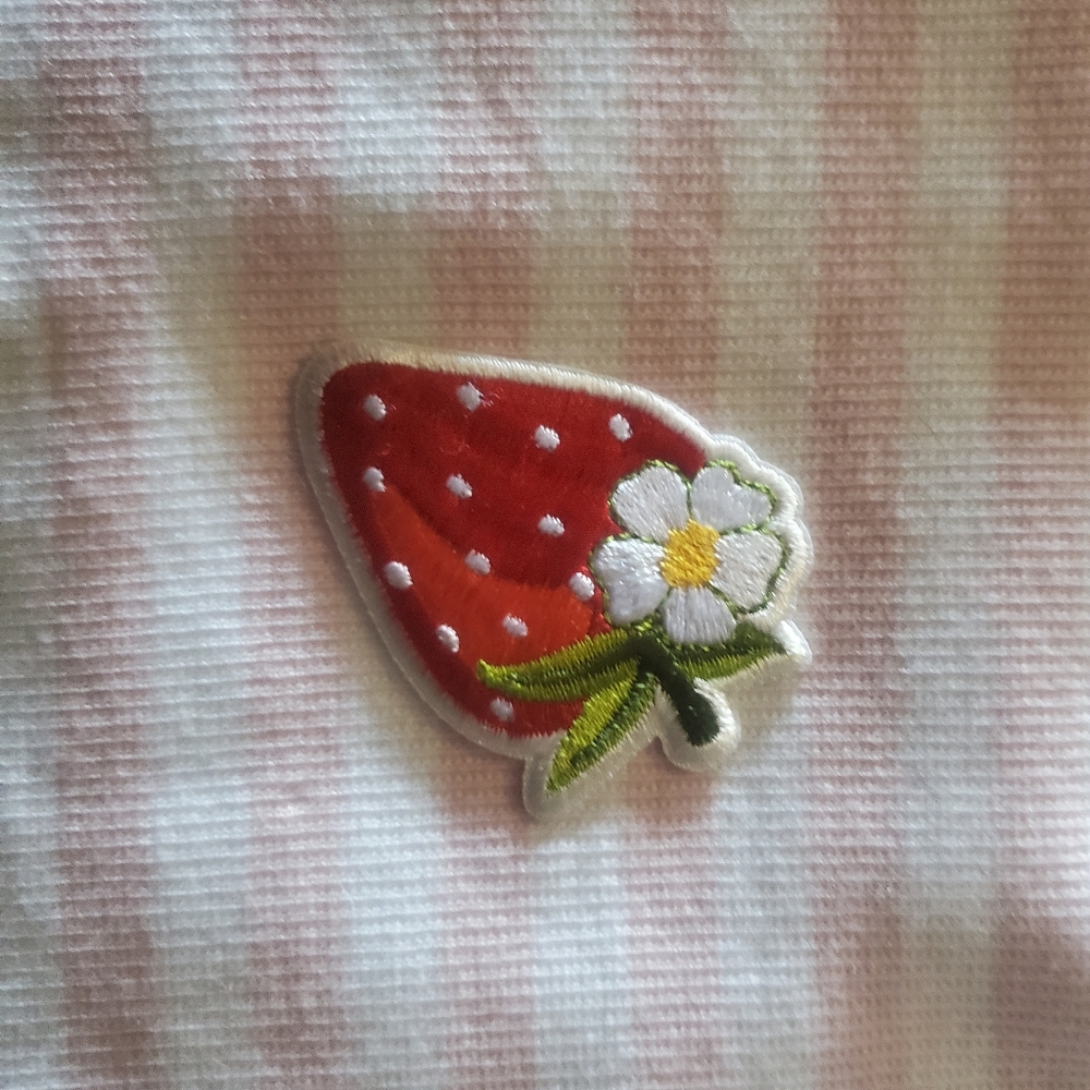 STONEY CLOVER LANE X TARGET COLLABORATION TANK TOP W CUSTOM STRAWBERRY 🍓 PATCH.